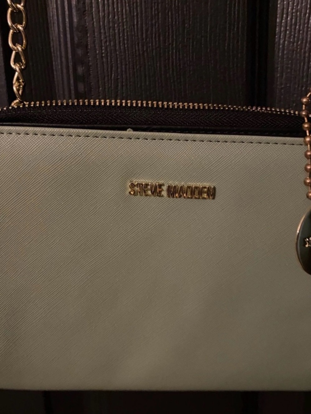 Steve Madden Light Mint Crossbody with Gold Hardware